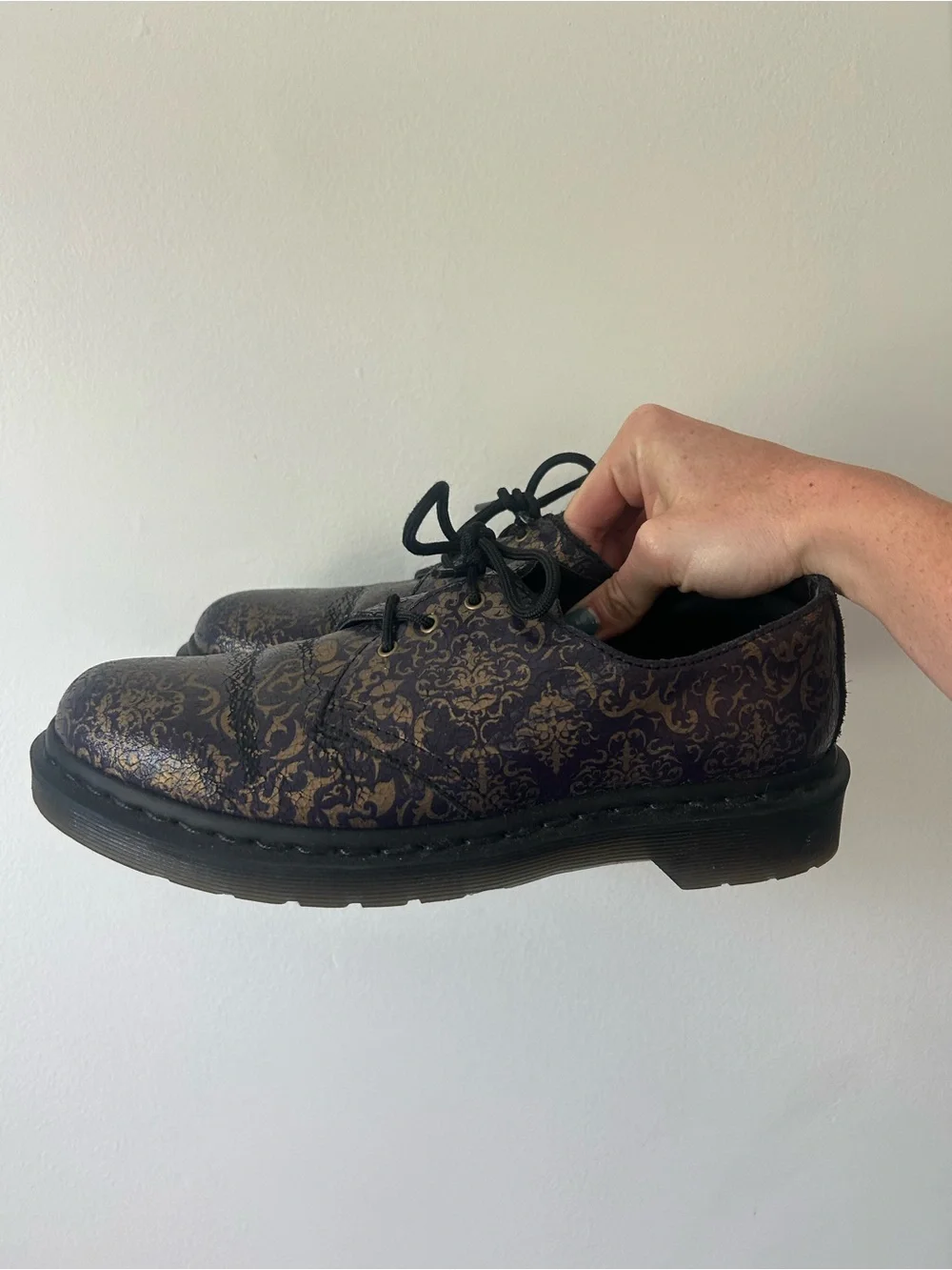 Dr. Marten Oxford Patterned Lace-Up Dress Shoe